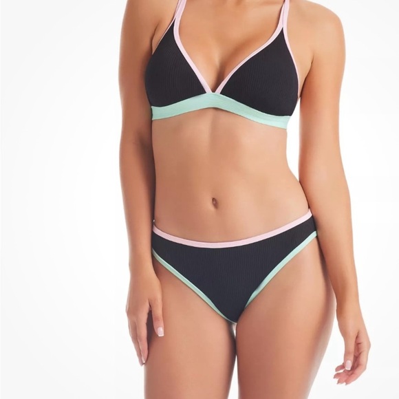 Jessica Simpson Women's Classic Hipster Bikini Bottom Size Medium - Picture 3 of 8